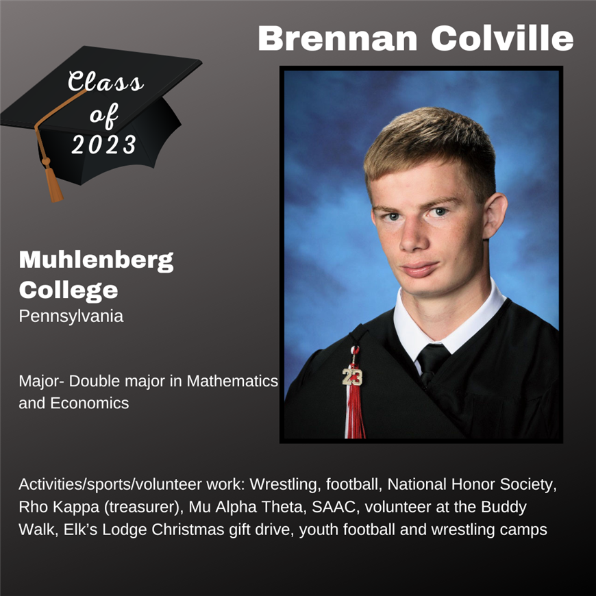 Top 25 Grad, Brennan Colville